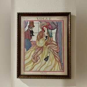 Vogue Art Print with Bronze Gold Frame